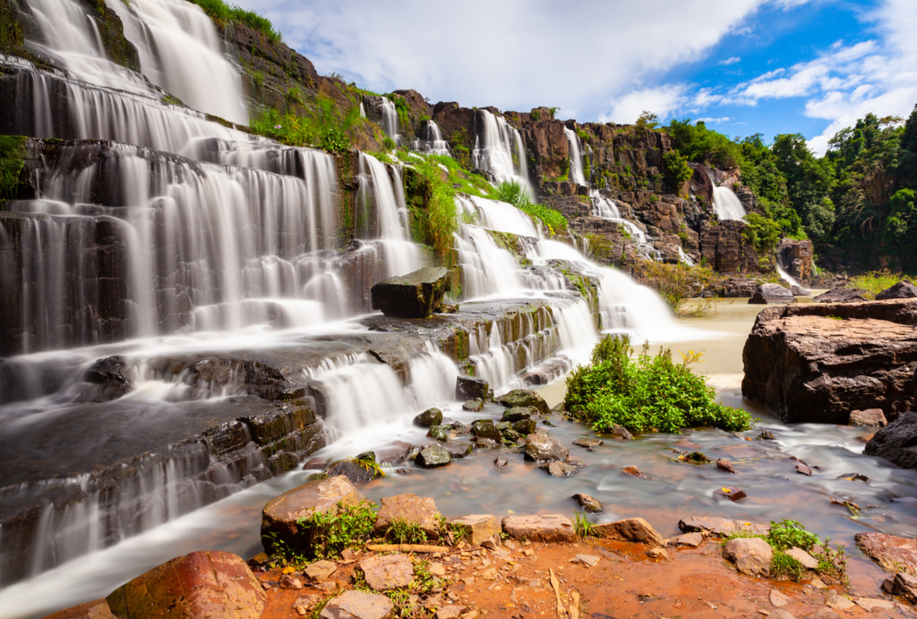 waterfall near Da Lat _ Vietnam adventure trip