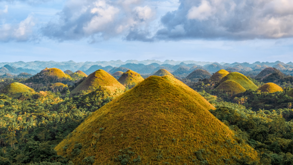 Famous Chocolate Hills  in Bohol