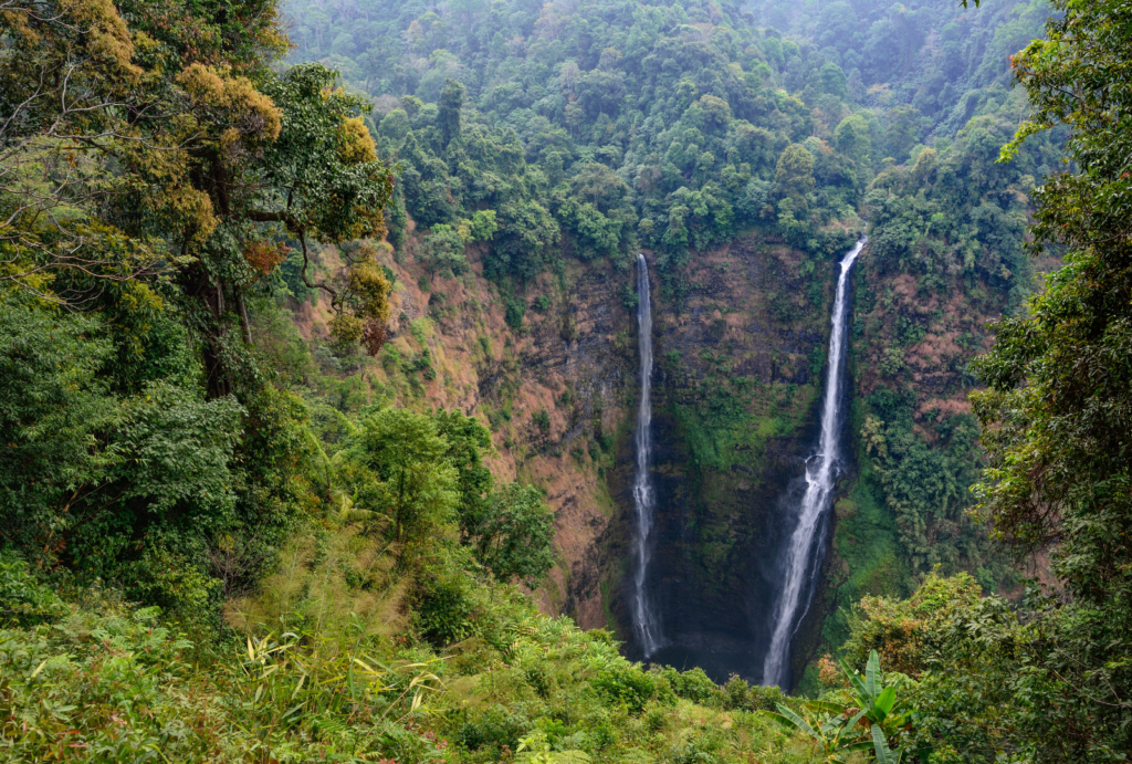 waterfall in Bolaven Plateau, Loas tour