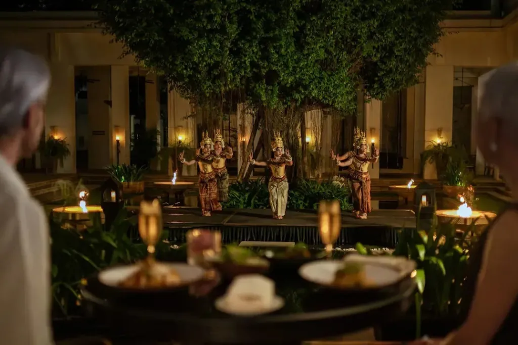 Private candlelit dinner with a traditional Apsara dance performance in Siem Reap, Cambodia