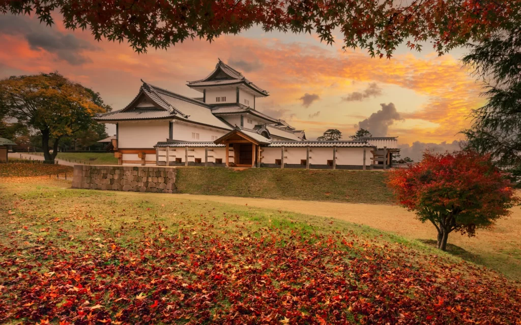 Japanese castle in Kanazawa