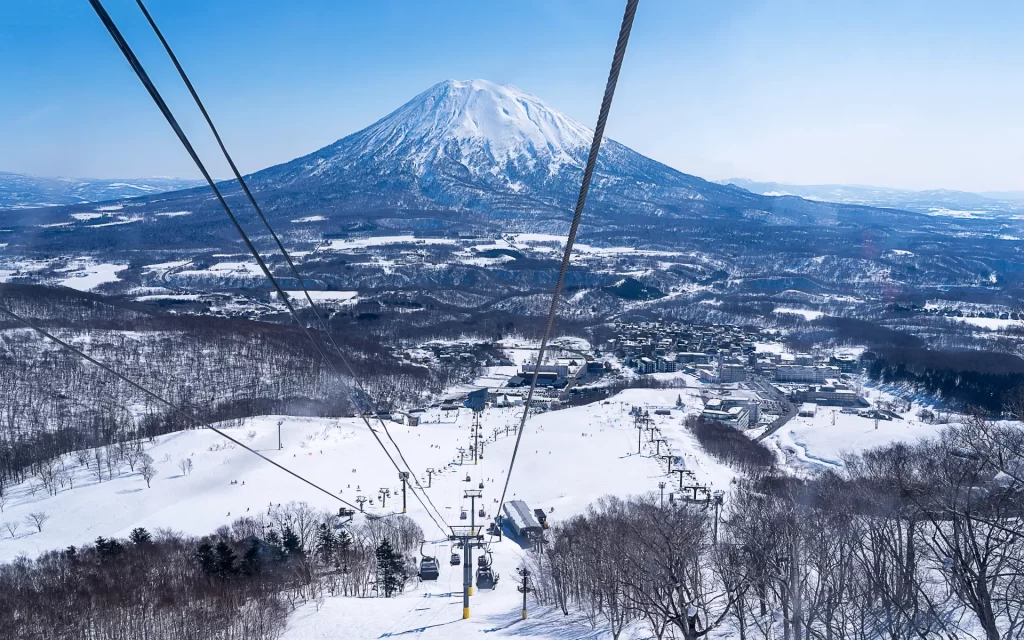 Niseko, Hokkaido, Japan with majestic Mount Yotei