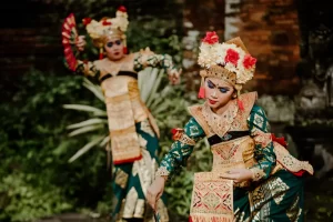 Witness the captivating artistry of Balinese dancers in traditional costumes, an exclusive cultural highlight for luxury travelers and MICE programs.